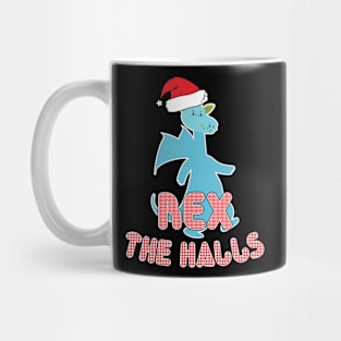 Rex the halls christmas holidays Mug